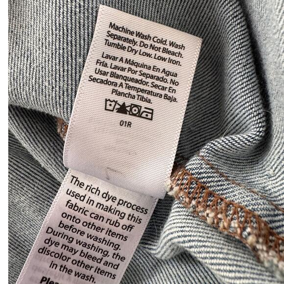 Time and Tru XXXL Size 22 Womens Blue Denim Button Front Jean Jacket - Picture 7 of 11